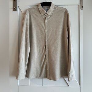 Lug Men's Light Tan Casual Button-Down Shirt